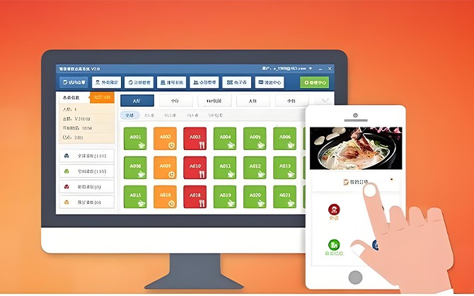 智慧餐廳訂餐圖片，智慧餐廳方案設計稿圖片，點餐系統小程序圖片